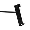 DBM IMPORTS 15 PC 12" Gloss Black Long Grid Wall Metal Hooks Display for Use W/Gridwall Panels view 2