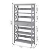 Convenience Concepts Oxford 5 Tier Bookcase with Drawer, Gray view 3