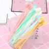 AKOAK 60 Pack 5inch Mini Food Grade Plastic Disposable Coffee Tea Beverage Stirrers Spoon Sticks Bar Tool view 1