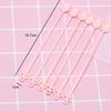 AKOAK 60 Pack 5inch Mini Food Grade Plastic Disposable Coffee Tea Beverage Stirrers Spoon Sticks Bar Tool view 3