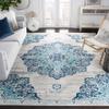 SAFAVIEH Area Rug 8x10 - Brentwood Collection - Large - Navy & Light Grey, Medallion Distressed Design, Non-Shedding & Easy Cleaning, Ideal for Living Room, Bedroom, Office, Dining Space (BNT849M) view 1