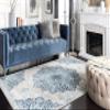 SAFAVIEH Area Rug 8x10 - Brentwood Collection - Large - Navy & Light Grey, Medallion Distressed Design, Non-Shedding & Easy Cleaning, Ideal for Living Room, Bedroom, Office, Dining Space (BNT849M) view 3