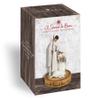 Lighthouse Christian Products A Savior is Born Woodgrain Pedestal 7 Inch Resin Nativity Sculpture view 2
