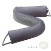 MAGZO Door Draft Stopper, 32 Inch Under Door Draft Blocker Noise Stopper, Weighted Wind Blocker Draft Guard for Bottom of Door, Gray view 1