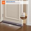 MAGZO Door Draft Stopper, 32 Inch Under Door Draft Blocker Noise Stopper, Weighted Wind Blocker Draft Guard for Bottom of Door, Gray view 3