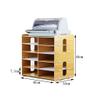 SH-wj Magazine Frames fichier diviseurs Document armoire Rack,Dossier Porte-Revues Magazine Livres Pour Maison Bibliothque 45 * 30 * 44CM (Color : B) view 2