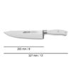 Arcos Forged Knife 3 pieces - Nitrum Stainless Steel and mm blade. 613 gr. Ergonomic Polyoxymethylene POM Handle. Series Riviera Blanc. Thin blade with a characteristic smooth edge. Color White view 3