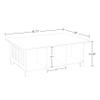 RiverRidge Kids 6 Cubby Storage 2pc Activity Table, White with Gray Bins view 3