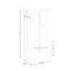 RiverRidge Book-Nook Tower Kids Bookshelf & Toy Storage Organizer with 3 Cubbies 2 Turquoise Folding Storage Bins and 6 Book Racks - Toy Organizer for Playrooms view 3