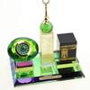 NEWQZ Muslim Kaaba 3 Piece Set Car Accessories Muslims Gifts Islamic Desktop Ornaments Decoration Model Home Table Decor view 4