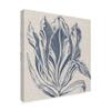 Trademark Fine Art Indigo Floral On Linen I by Vision Studio, 18x18 view 2