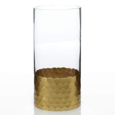 accent decor Glass ELSA VASE Good for Wedding, Home, and Party Decoration (3.75X8)