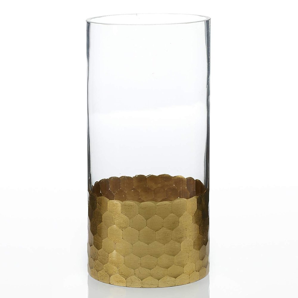 accent decor Glass ELSA VASE Good for Wedding, Home, and Party Decoration (3.75X8)