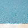 SAFAVIEH Washable Rug Outdoor Courtyard Collection - 5'3" Round, Aqua Blue, Non-Shedding & Easy Cleaning, Ideal for Patio, Backyard, Mudroom (CY8520-37122) view 4