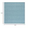 SAFAVIEH Washable Rug Outdoor Courtyard Collection - 5'3" Square, Aqua Blue, Non-Shedding & Easy Cleaning, Ideal for Patio, Backyard, Mudroom (CY8522-37122) view 2