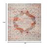 SAFAVIEH Area Rug 8x10 - Madison Collection - Large - Light Grey & Rust, Boho Chic Medallion Distressed Design, Non-Shedding & Easy Cleaning, Ideal for Living Room, Bedroom, Dining Space (MAD947R) view 2