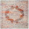 SAFAVIEH Area Rug 8x10 - Madison Collection - Large - Light Grey & Rust, Boho Chic Medallion Distressed Design, Non-Shedding & Easy Cleaning, Ideal for Living Room, Bedroom, Dining Space (MAD947R) view 3