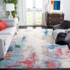 SAFAVIEH Area Rug 8x10 - Jasper Collection - Large - Grey & Red, Modern Abstract Design, Non-Shedding & Easy Cleaning, Ideal for Living Room, Bedroom, Office, Dining Space (JSP101C) view 1