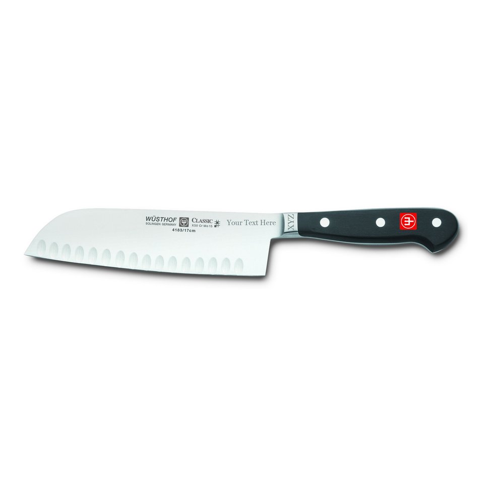 Wusthof Classic - 7" Santoku w/Hollow Edge w/Custom Engraving