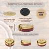 12 Gauge Shotgun Shell Coaster Set 4 pcs Western Hunting Drink Coasters with Holder Durable Resin Gold and Red DesignCoffee Bar, Man Cave, Lodge Dcor Great Gift for Men & Hunting Enthusiasts view 3