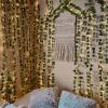 168 FT Artificial Ivy Garlands with 400 LED /132FT String Light Fake Vines for Bedroom Decor Ivy Leaves Greenery Faux Hanging Plants Green Flowers Decor for Home Kitchen Garden Office Wedding Wall view 2