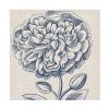 Wrapped Canvas Wall Art - Vision Studio 'Indigo Floral On Linen Iii' Wall Art for Living Room, Bedroom, or Office Dcor - 18x18 view 2