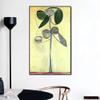 INVIN ART Framed Canvas Giclee Print Art 1946 La Femme-Fleur (Francoise Gilot) 1 by Pablo Picasso Wall Art Living Room Home Office Decorations(Black Slim Frame,20"x32") view 2