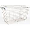 16 Inch D x 29 Inch W x 17 Inch H Heavy Duty Wire Closet Pullout Basket - Nickel view 1