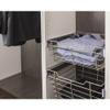 16 Inch D x 29 Inch W x 17 Inch H Heavy Duty Wire Closet Pullout Basket - Nickel view 4