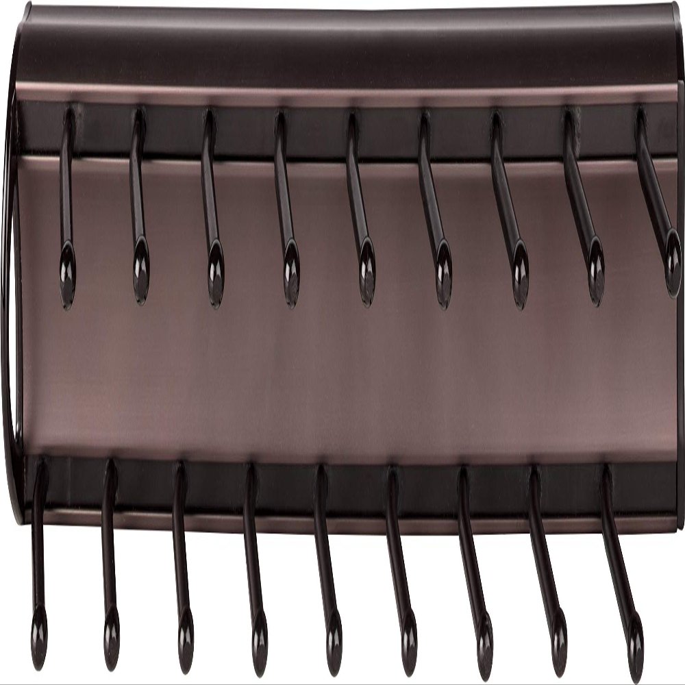 Hardware Resources 355T 18 Hook Pull Out Tie Rack - Dark Bronze