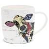 Fine China Cup, Coffee Mug with Kooks Connie Cow Design by Bug Art Boxed view 1