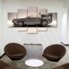 5 Piece Luxury Canvas Posters of Sports Cars Supercar Exotic Luxury Modern Wall Art Decor (DMC Delorean Back to The Future, 5 Piece Large) view 1