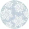 Winter Holiday Silver and White Snowflake Plates & Napkins Party Supply Kit: Big Party Bundle Includes Paper Dinner Plates and Napkins for up to 60 Guests in a Shining Season Design view 2