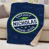 GiftsForYouNow Totally Dino Mite Personalized Sherpa Throw Blanket view 2