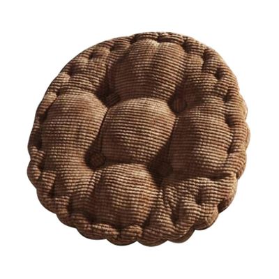 Stormeagle Round Thick Soft Chair Pads Warm Corduroy Cushions Tufted Seat Cushions Pillows Office Pad 14" D.