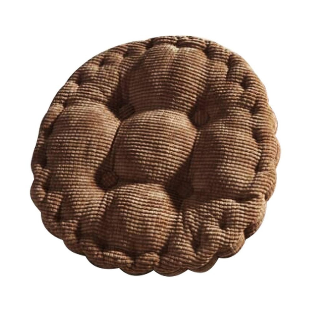 Stormeagle Round Thick Soft Chair Pads Warm Corduroy Cushions Tufted Seat Cushions Pillows Office Pad 14" D.