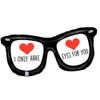 Betallic 38" Eyes for You Glasses Foil Mylar Balloon view 1