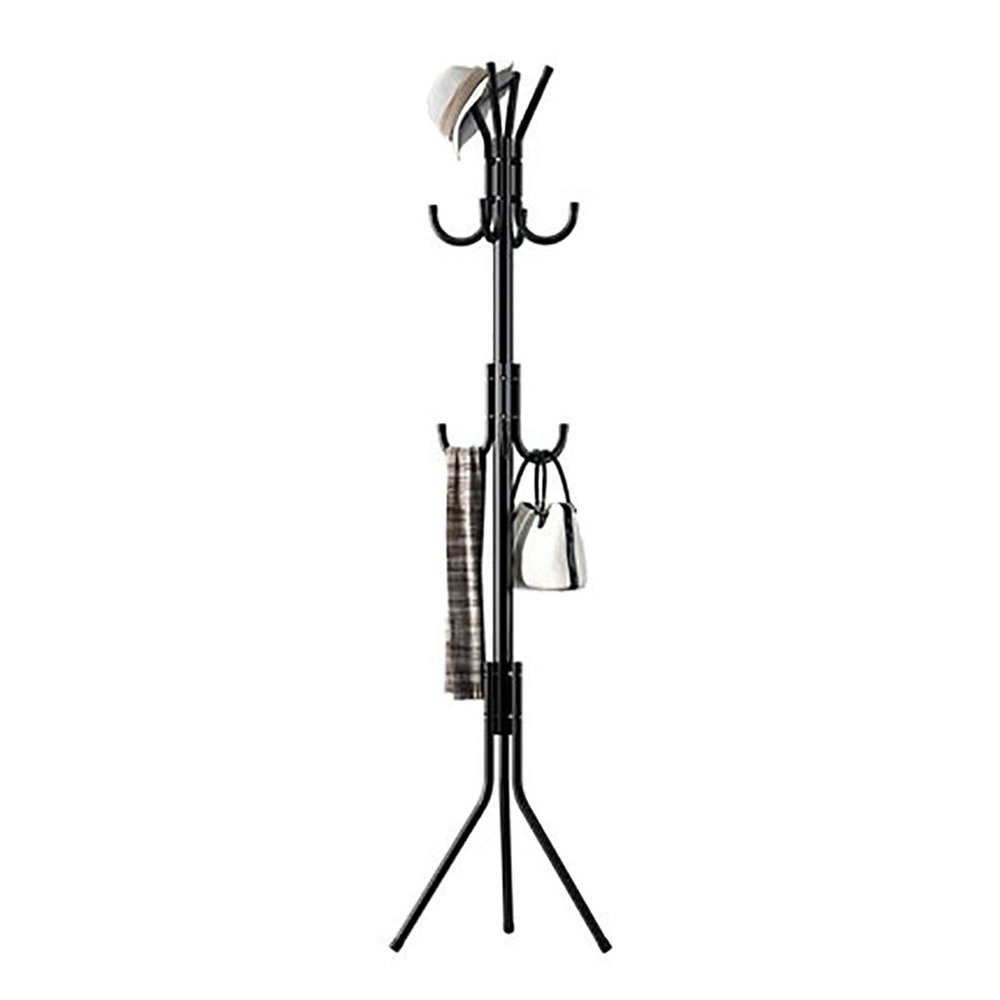 Panet coat rack Floor-standing coat rack wrought iron coat rack free standing hall coat rack (Color : A)