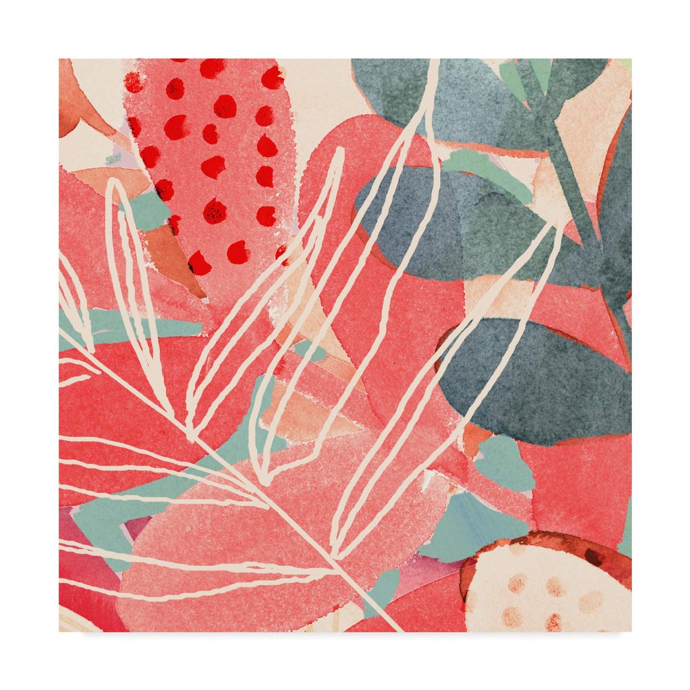Trademark Fine Art Tropical Assemblage IV by Victoria Borges, 18x18
