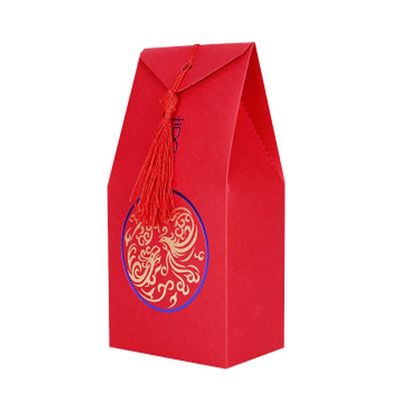 40 Pcs Chinese Style Wedding Candy Paper Boxes Party Favor Paper Dragon and Phoenix Wedding Candy Gift Box