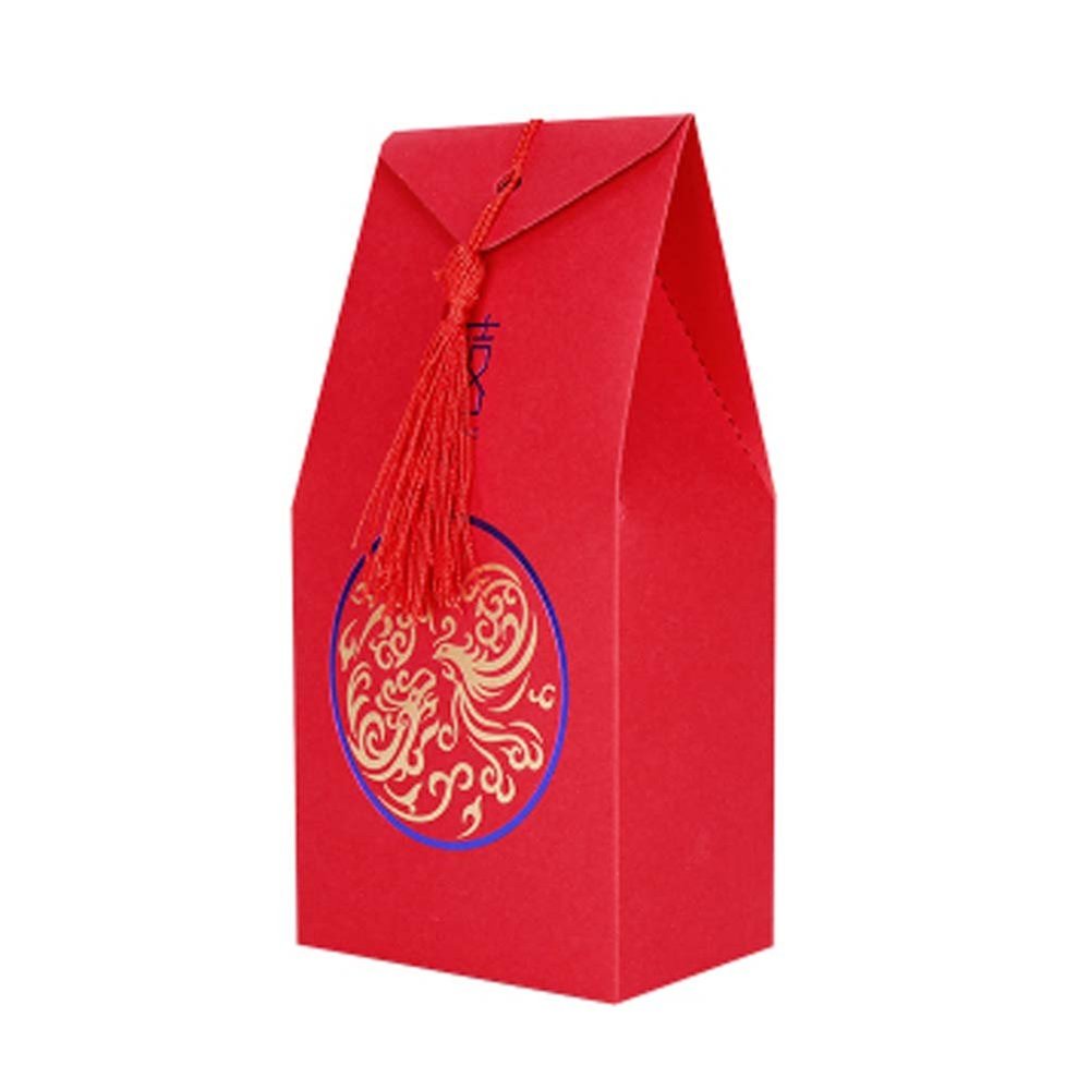 40 Pcs Chinese Style Wedding Candy Paper Boxes Party Favor Paper Dragon and Phoenix Wedding Candy Gift Box