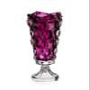 Czech Bohemian Crystal Glass Footed Vase 16''-Height Purple ''Samba'' Design Elegant Centerpiece Flower Vase Gorgeous Home Decor Birthday Wedding Housewarming Anniversary Party view 1