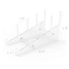 FixtureDisplays Medium Multiple Plate Acrylic Rack Display Holder 10749-One Rate view 2