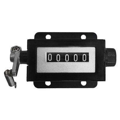 MH GLOBAL 5-Digit Turning Knob Reset Ratchet Counter, 4 Holes Mount