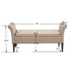 HAOBO Home Storage Ottoman Bench Bedroom Bench Bed Entryway Hallway Chest/Footrest/Padded Seat (O70328-TAN, TAN) view 2