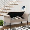 HAOBO Home Storage Ottoman Bench Bedroom Bench Bed Entryway Hallway Chest/Footrest/Padded Seat (O70328-TAN, TAN) view 4