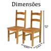 Furniture Dash Solid Wood Dining Chair (Set of 2) Corona view 2