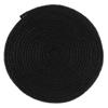 PARACORD PLANET Solid Braid Poly Cotton Rope (Black, 1/2 Inch x 100 Feet) - Sash Cord view 2