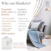 Threadmill Vanilla Cream 100% Combed Cotton King Size Blanket, All-Season Soft Breathable Light Weight Herringbone Throw view 4