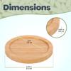 BambooMN Heavy Duty Bamboo Coasters - 3.75" - Round - 100 Piece Coaster Set view 2